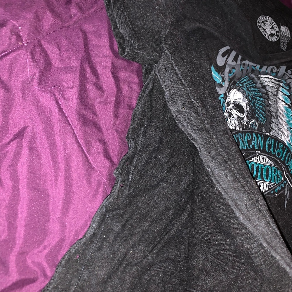 Black American custom motors shirt